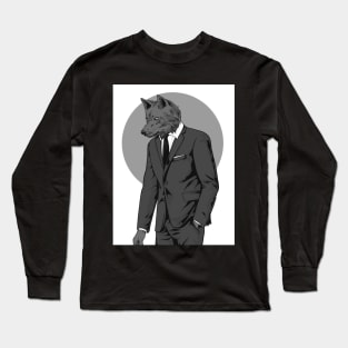 BW wolf Long Sleeve T-Shirt